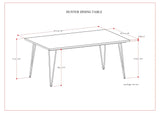 Hunter - Square Tabletop Dining Table - Furniture Home Direct