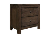 Verna - 2 Drawer Nightstand - Brown - Furniture Home Direct