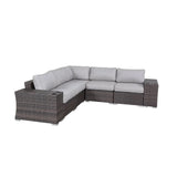 Rattan Sectional Sofa Set With Cushions - Furniture Home Direct