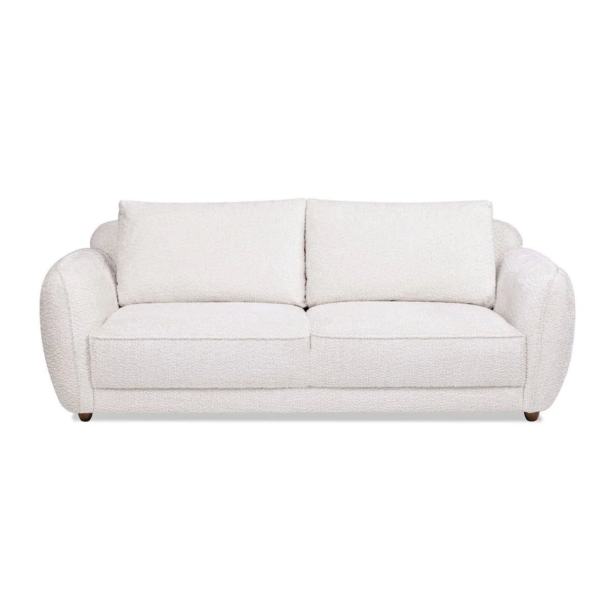 Sharon - Puffy Arm Sofa - Alpaca Off-White - Furniture Home Direct