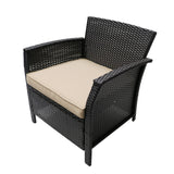 4 PC Outdoor Patio Set - Beige - Furniture Home Direct