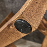 Coffee Table Round Stone Finish Wood Base Contemporary Gray - Furniture Home Direct
