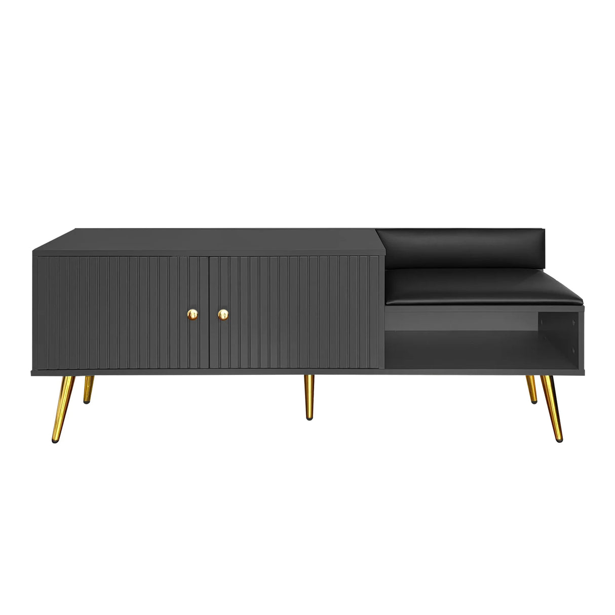 Modern Shoe Cabinet - Black - Furniture Home Direct