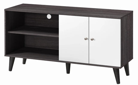 Amidon - TV Stand, With 2 Storage Shelves And 1 Cabinet - Furniture Home Direct
