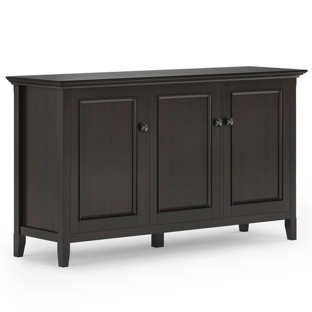 Amherst - Wide 3 Door Storage Cabinet - Hickory Brown - Furniture Home Direct