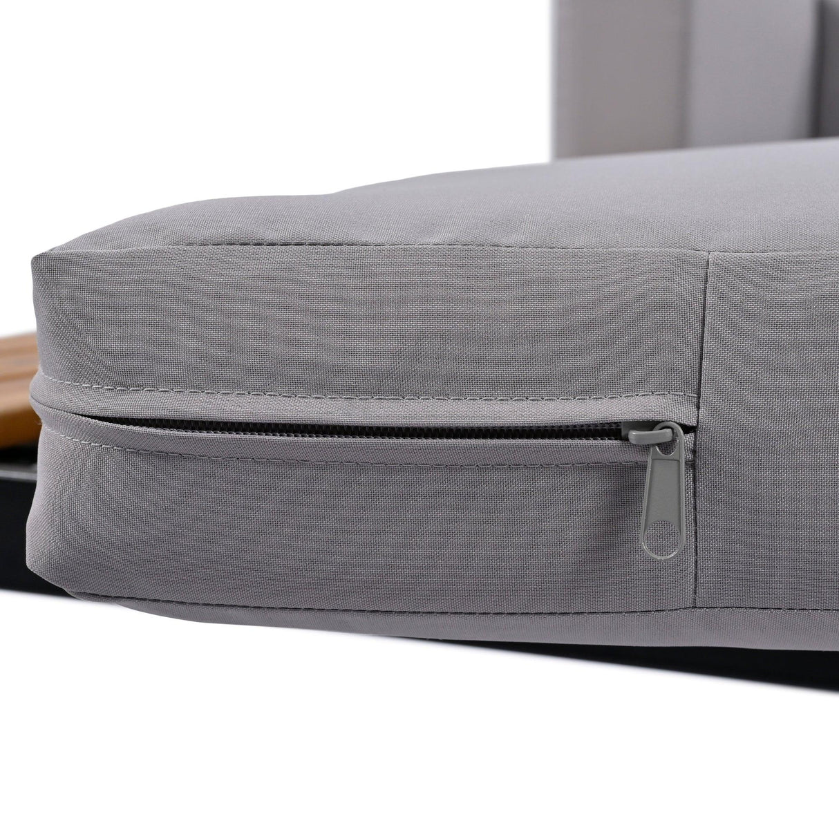 Outdoor Sectional Sofa With Chaise All Weather Gray - Furniture Home Direct