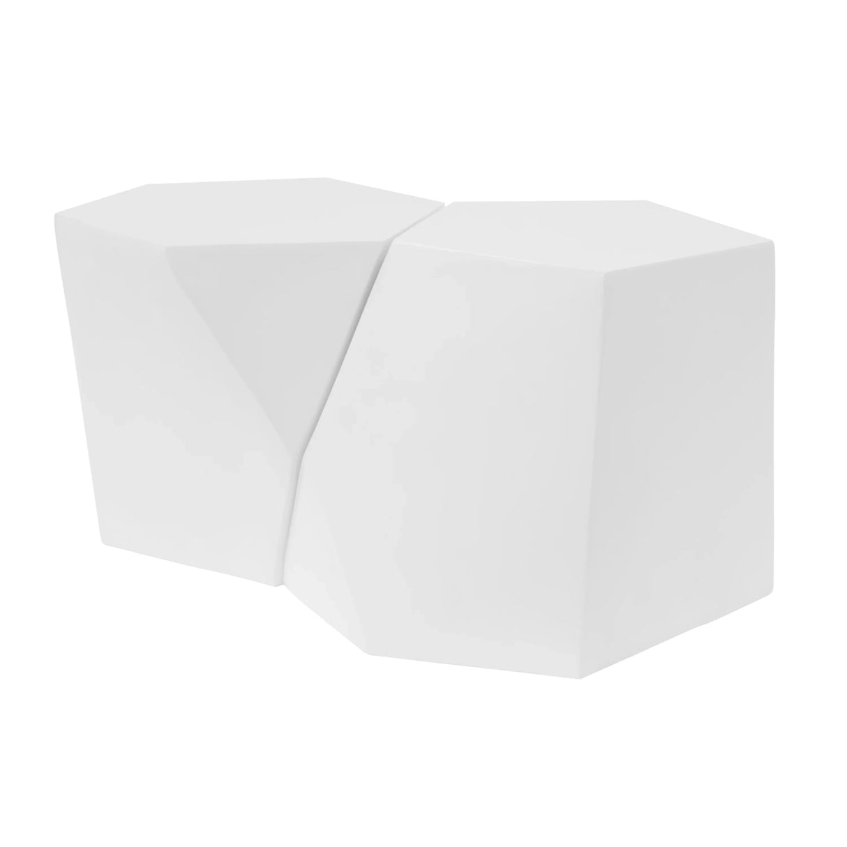 Coffee Tables Set Geometric Modern Minimalist White - Furniture Home Direct