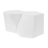 Coffee Tables Set Geometric Modern Minimalist White - Furniture Home Direct