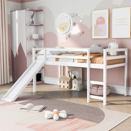 Loft Bed With Slide, Multifunctional Design - Furniture Home Direct