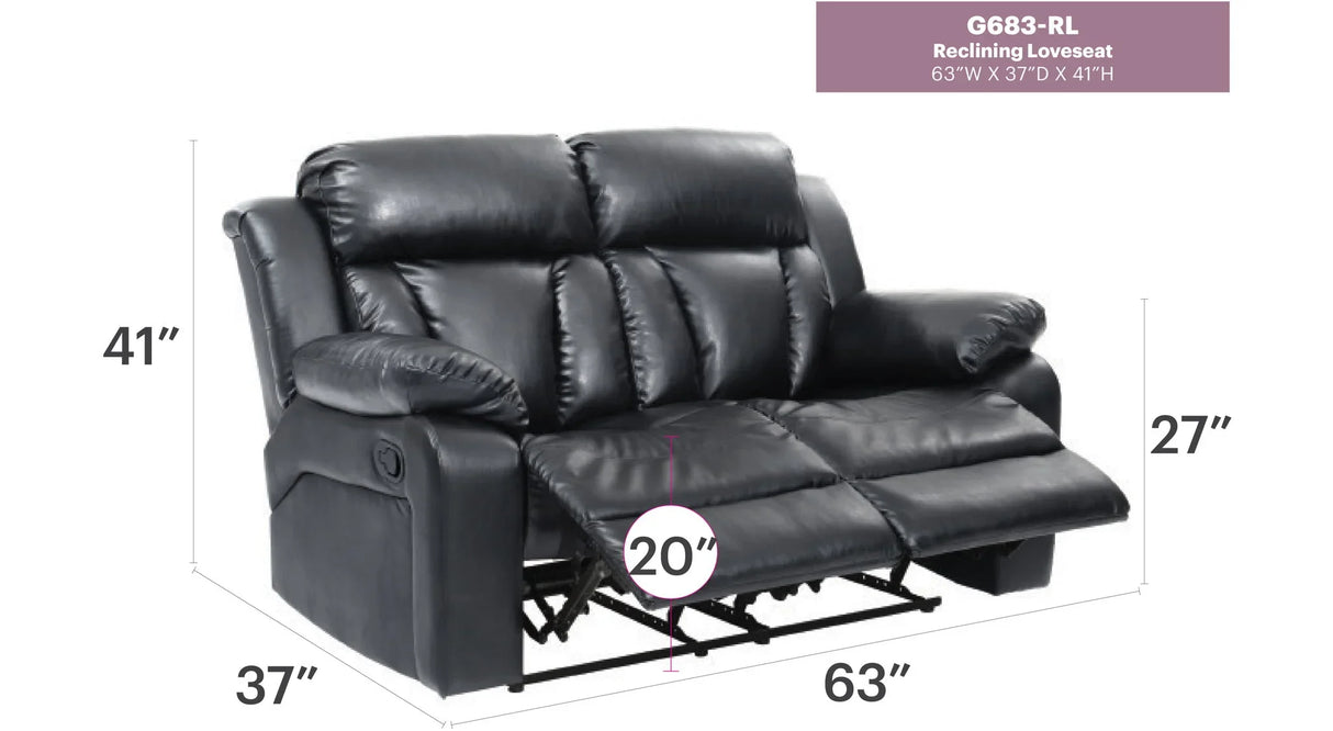 Cozy Padded Love Seat For Relaxation - Furniture Home Direct