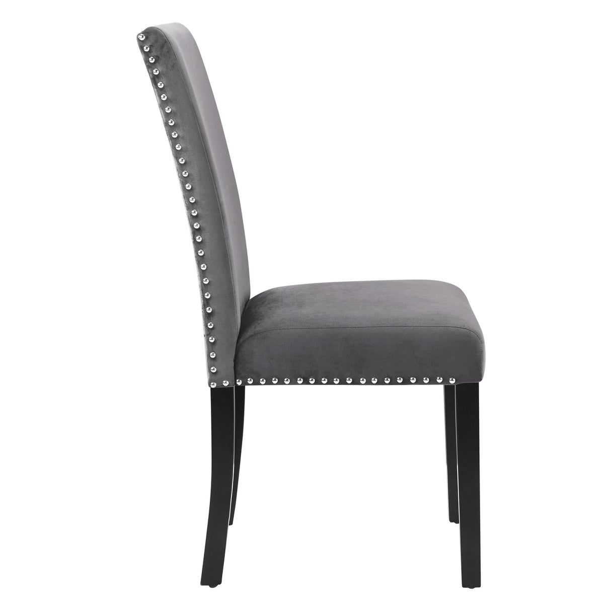 Dining Set Round Marble Table With Velvet Chairs Gray - Furniture Home Direct