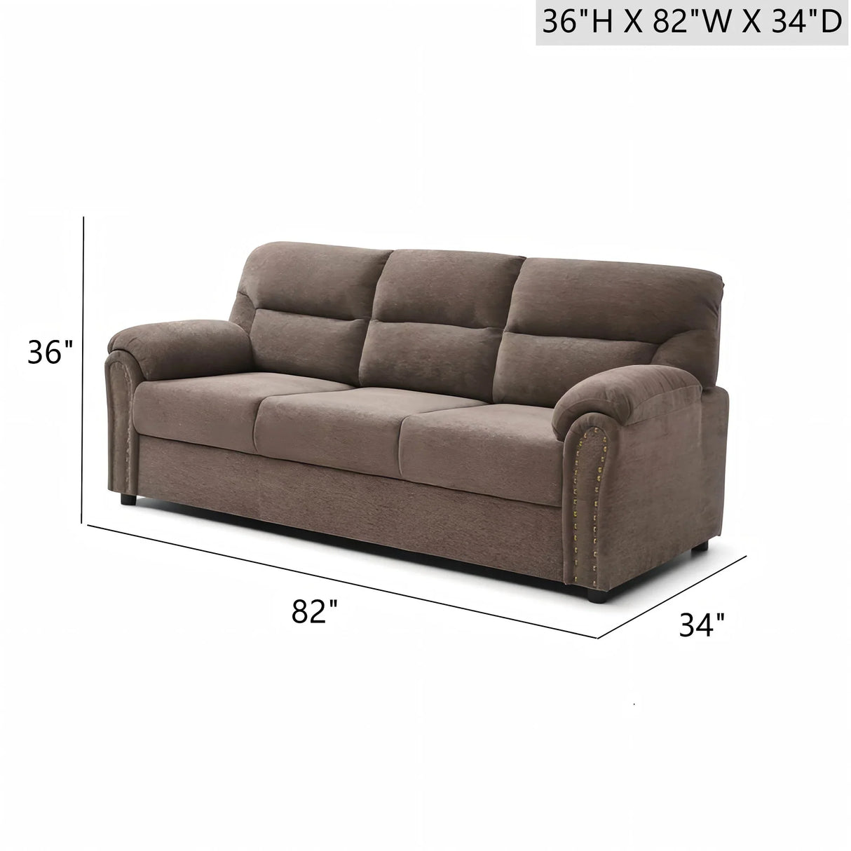 Hamilton - Sofa With Nailhead Trim - Furniture Home Direct