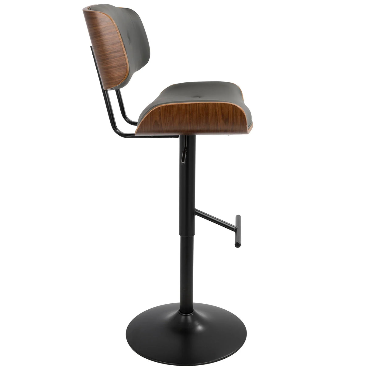 Lombardi - Mid Century Modern Adjustable Barstool - Furniture Home Direct
