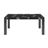 Dining Table And 4 Padded Chairs - Black - Furniture Home Direct