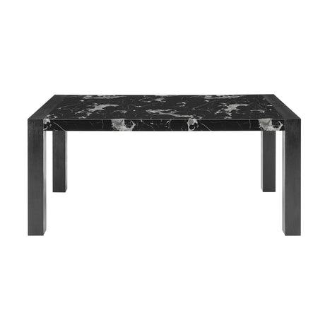Dining Table And 4 Padded Chairs - Black - Furniture Home Direct