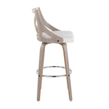 Charlotte - Farmhouse Fixed Height Bar Stool With Round Footrest (Set of 2) - Furniture Home Direct