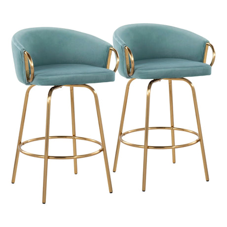Claire - Contemporary & Glam Counter Stool (Set of 2) - Furniture Home Direct