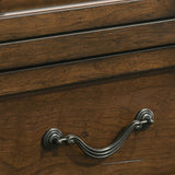 King Panel Bed With Nightstands Traditional Wood Walnut - Furniture Home Direct