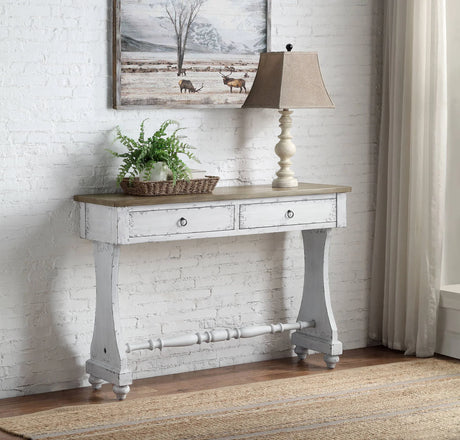 Carminda - Console Table - Antique White - Furniture Home Direct