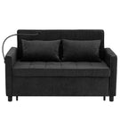 Loveseat Sofa Bed Sleeper With Reversible Backrest, Side Pockets, USB Ports, Phone Holder - Furniture Home Direct