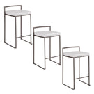 Fuji - Industrial Stackable Counter Stool Elegant Design - Furniture Home Direct