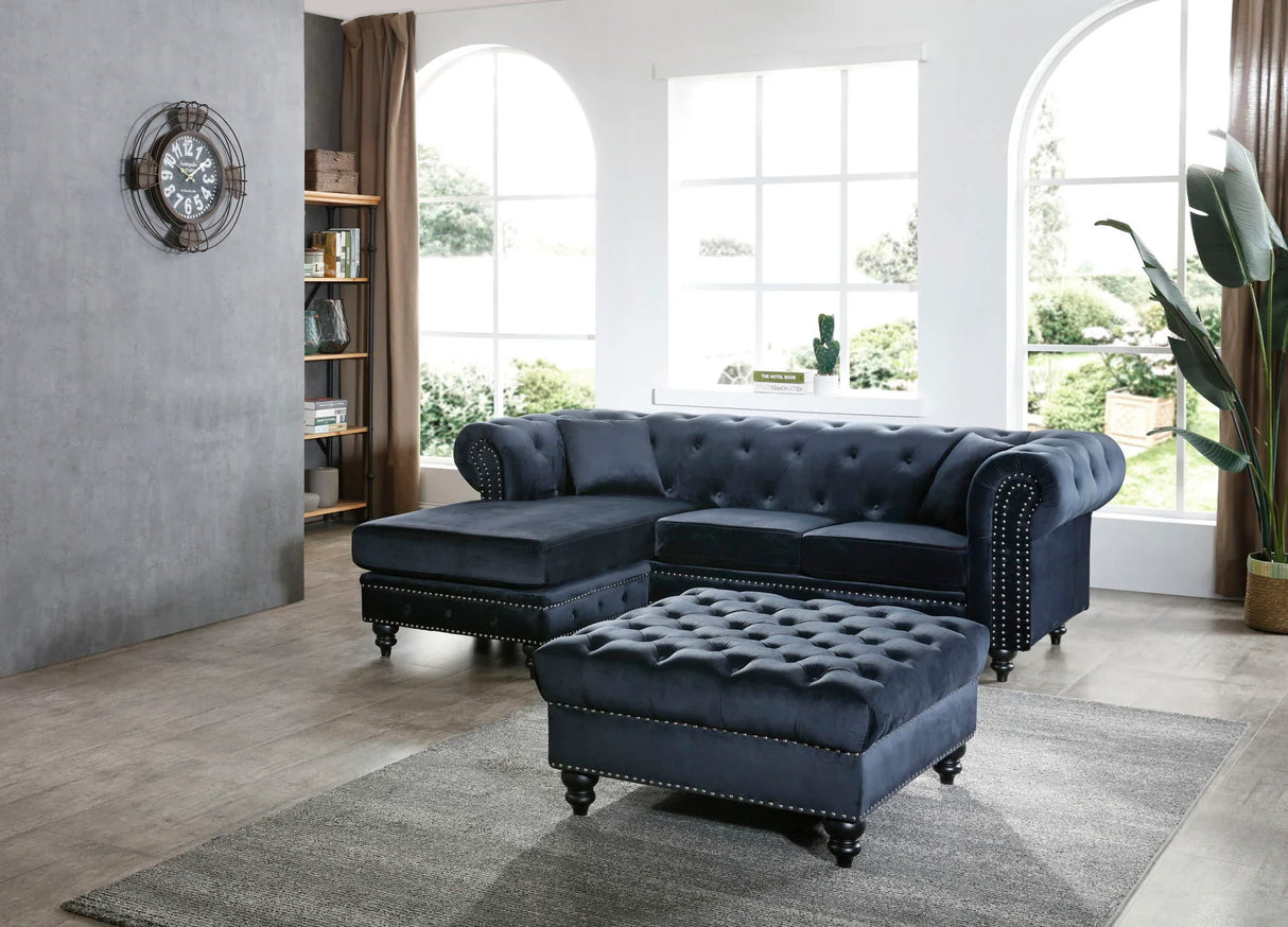 Nola - Luxurious Design Sofa Chaise - Furniture Home Direct