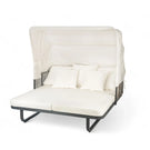 Outdoor Patio Rattan Daybed With Detachable Pillows - Furniture Home Direct