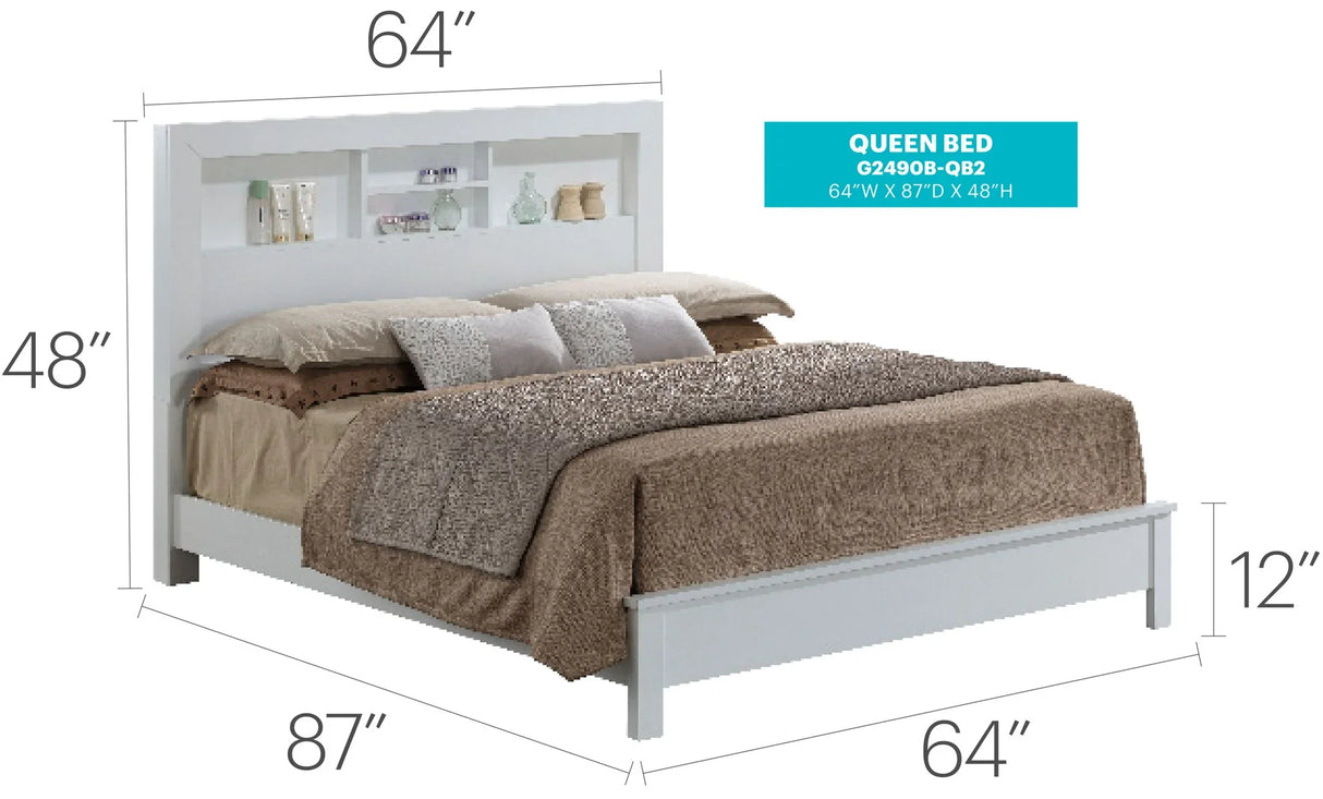 Bed With Transitional Design Stylish - Furniture Home Direct