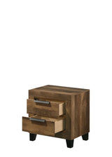 Morales - Rustic Nightstand - Oak - Furniture Home Direct