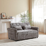 Loveseat Sofa Bed, Pull - Out Couch Sleeper & 2 Pillows - Furniture Home Direct