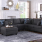 Cooper - Sectional Sofa With Ottomans And Cupholder - Furniture Home Direct