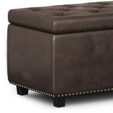 Hamilton - Upholstered Storage Ottoman - Furniture Home Direct