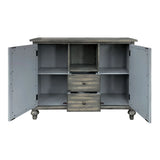 Velika - Weathered Accent Cabinet WithStorage - Gray - Furniture Home Direct