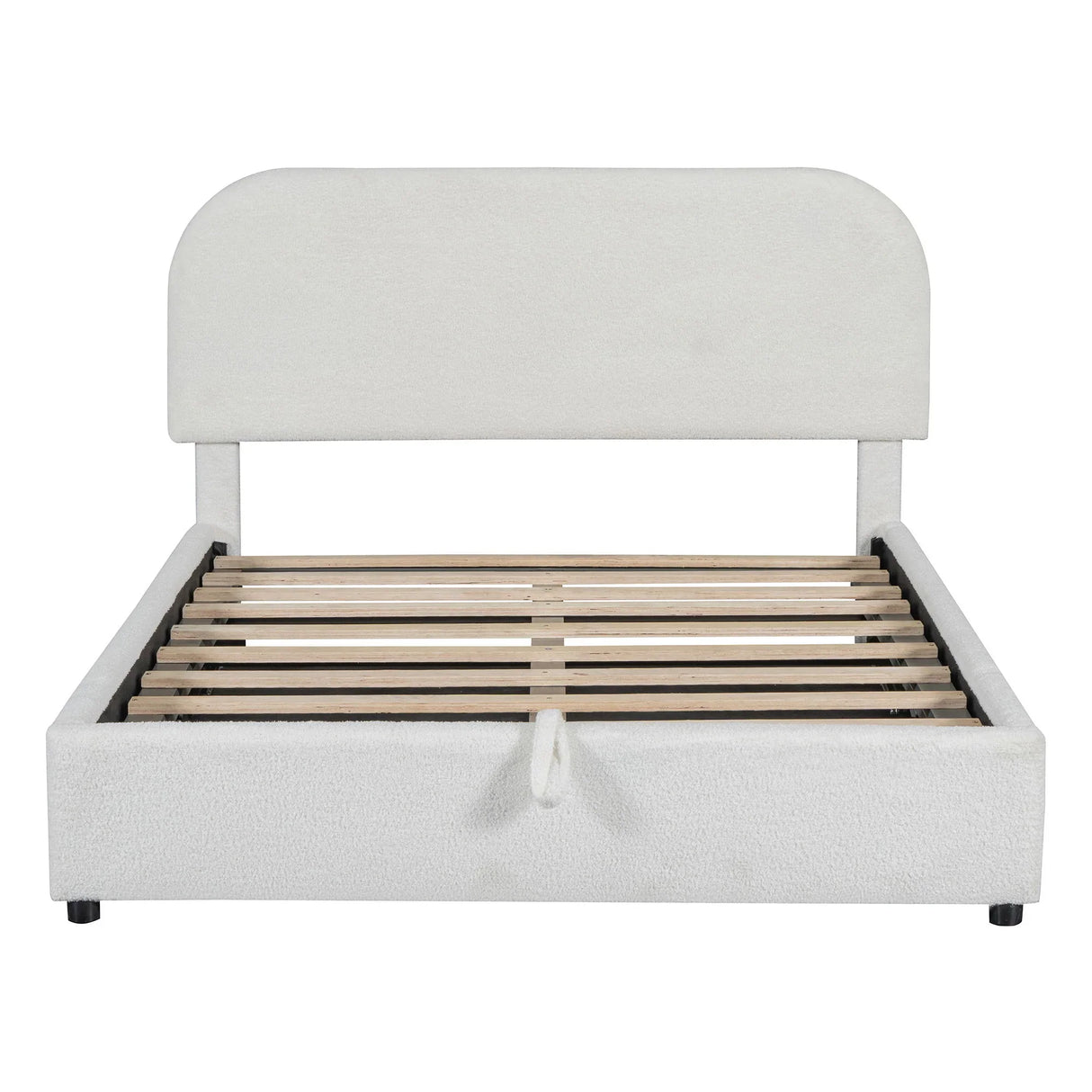Upholstered Platform Bed With Hydraulic Storage System - Furniture Home Direct