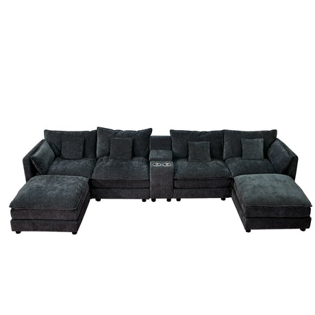 U Shaped Sectional Cloud Couch For Living Room - Furniture Home Direct