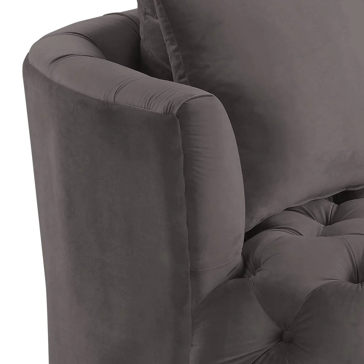 Zunyas - Velvet Accent Chair With Swivel - Furniture Home Direct