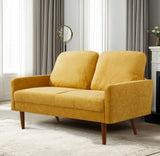 Loveseat Sofa, European Style With Sleek Design, Modern & Vintage Flair, Upholstered 2 Seater Couch - Furniture Home Direct