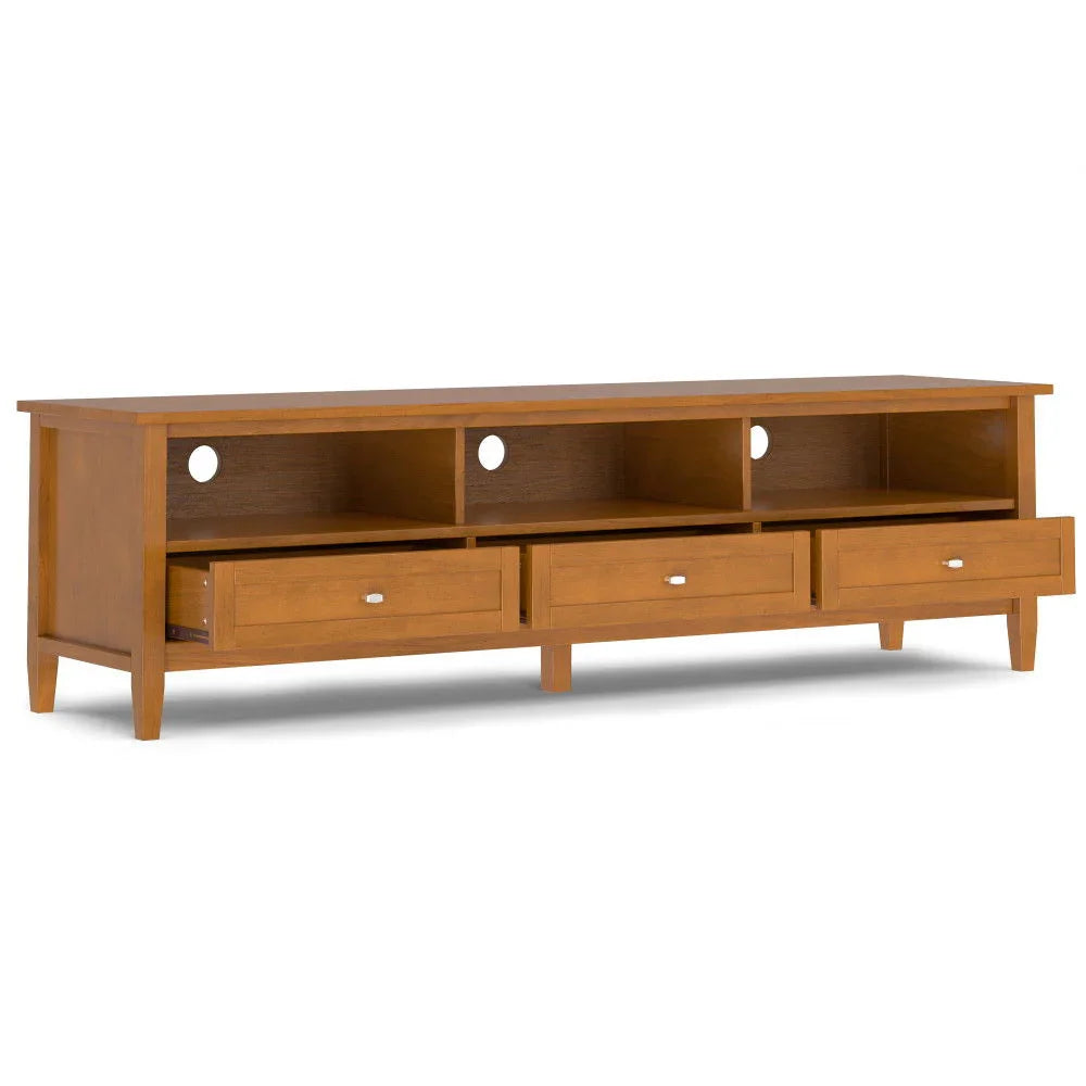 Warm Shaker - Handcrafted Low TV Media Stand - Furniture Home Direct