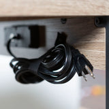 Modern Computer Desk With USB Ports - Driftwood - Furniture Home Direct