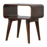 Minimalist Open Curved Nightstand
