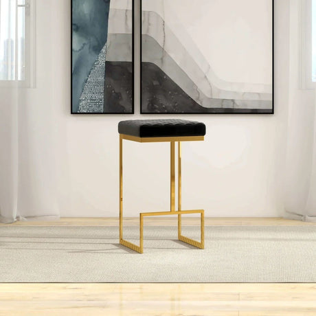 Joel - Mid Century Modern Luxury Upholstered Stool - Furniture Home Direct