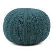 Shelby - Handcrafted Hand Knit Round Pouf - Furniture Home Direct