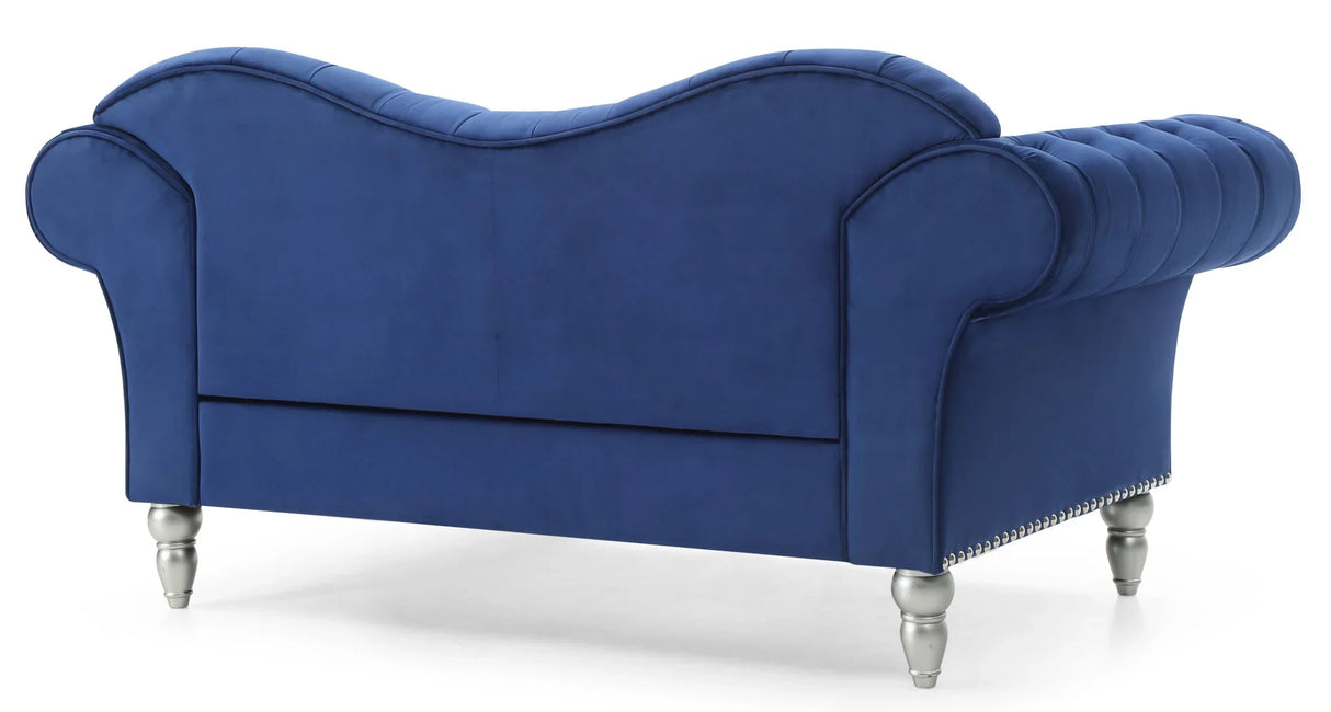Elegant Round Arm Loveseat - Furniture Home Direct