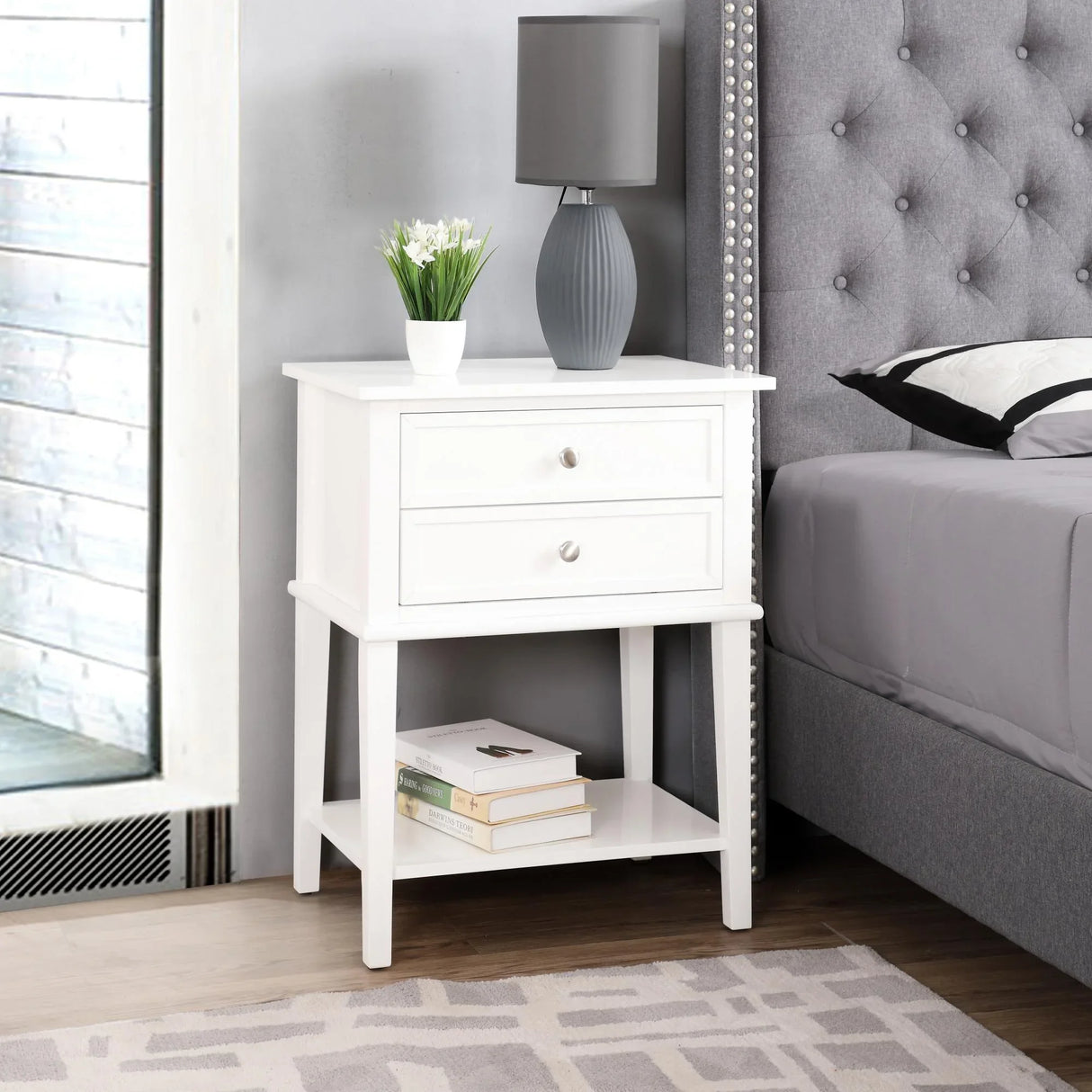 Vibrant Contemporary Nightstand - Furniture Home Direct