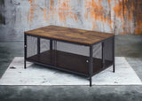Winam - Coffee Table - Antique Oak / Black - Furniture Home Direct