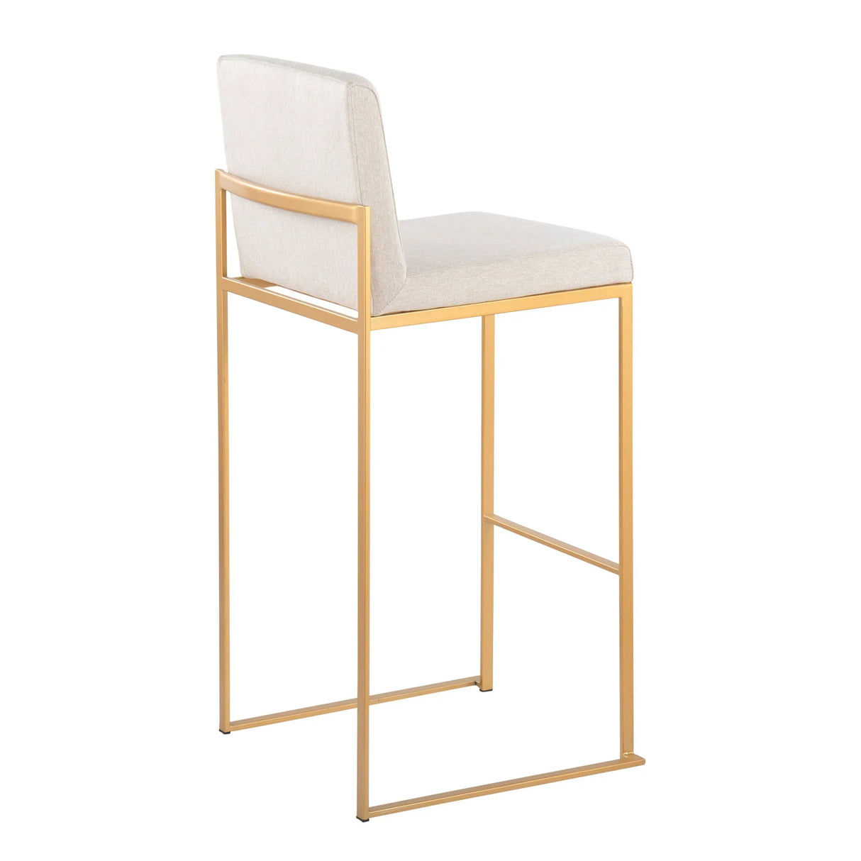 Fuji - Contemporary Design High Back Barstool (Set of 2) - Furniture Home Direct