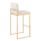 Fuji - Contemporary Design High Back Barstool (Set of 2) - Furniture Home Direct