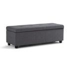 Castleford - Contemporary Storage Ottoman - Furniture Home Direct