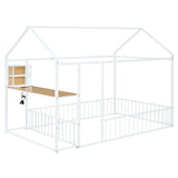 House Frame With Desk, Shelves, Power Outlets And USB Ports - Furniture Home Direct