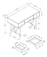 Computer Desk For Home Office, Stylish Design, Storage Drawers, Transitional - Furniture Home Direct